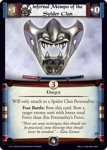 Infernal Mempo of the Spider Clan