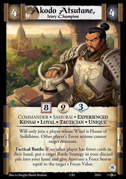 Akodo Atsutane, Ivory Champion