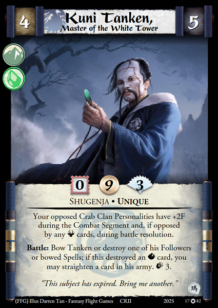 Kuni Tanken, Master of the White Tower