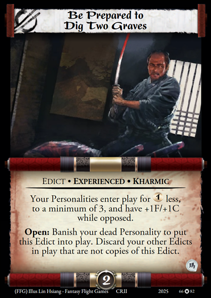 Be Prepared to Dig Two Graves