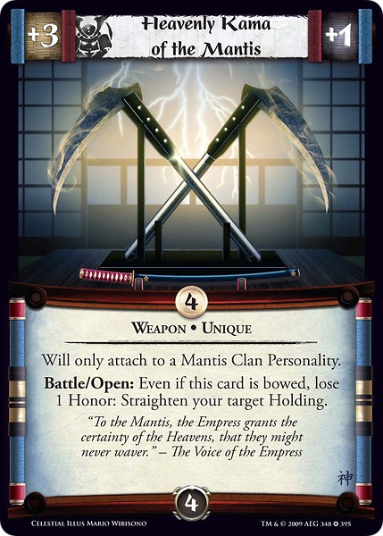 Heavenly Kama of the Mantis