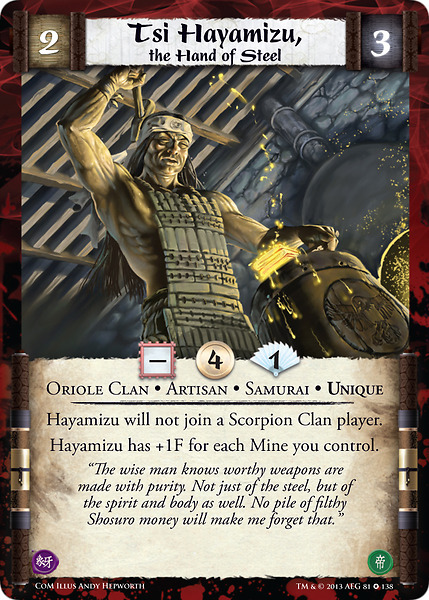 Tsi Hayamizu, the Hand of Steel