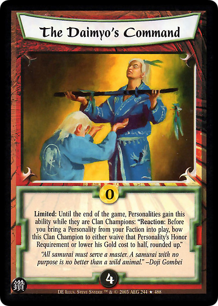 The Daimyo's Command