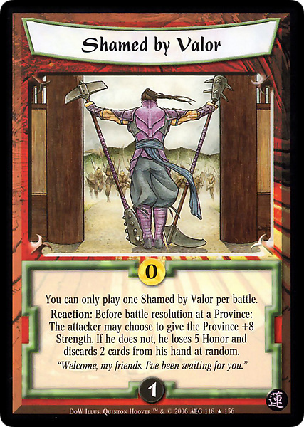 Shamed by Valor