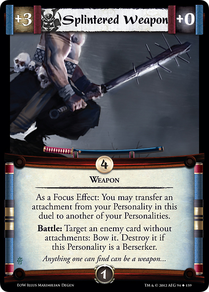 Splintered Weapon