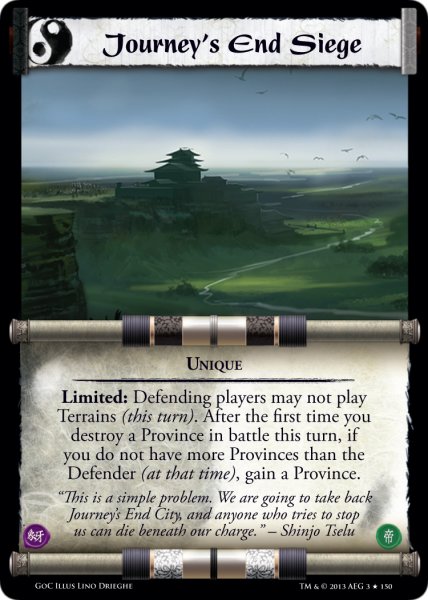 Journey's End Siege