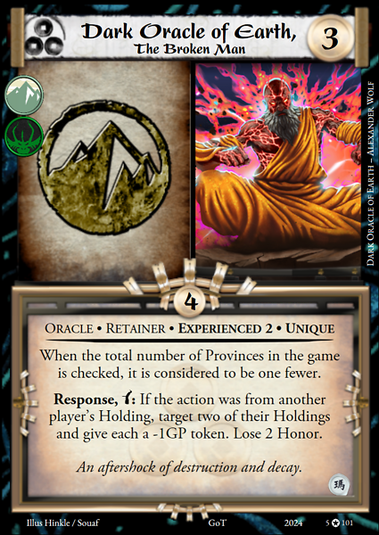 Dark Oracle of Earth, The Broken Man
