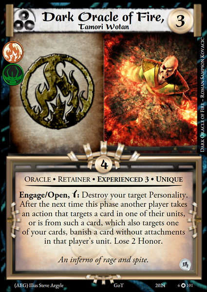 Dark Oracle of Fire, Tamori Wotan
