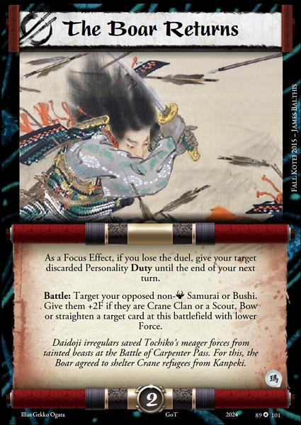 The Boar Returns