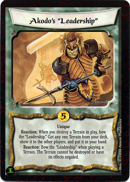 Akodo's "Leadership"