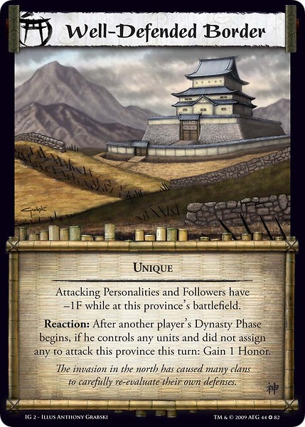 Well-Defended Border