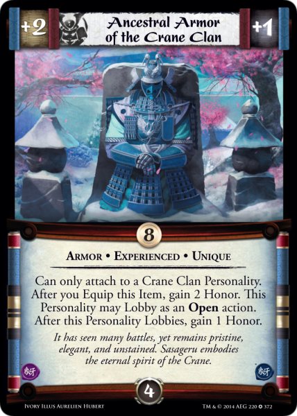 Ancestral Armor of the Crane Clan