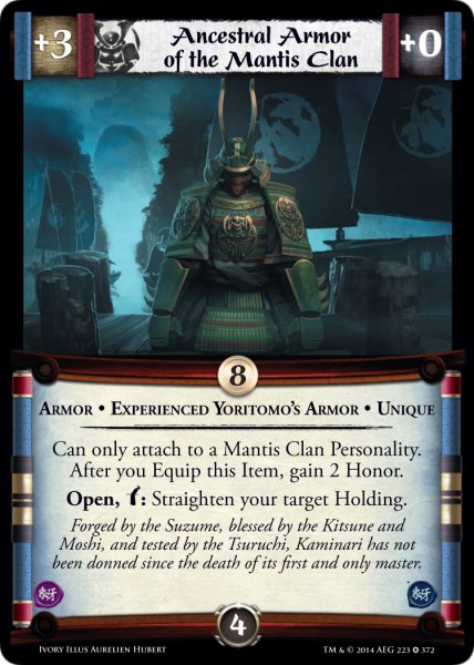 Ancestral Armor of the Mantis Clan