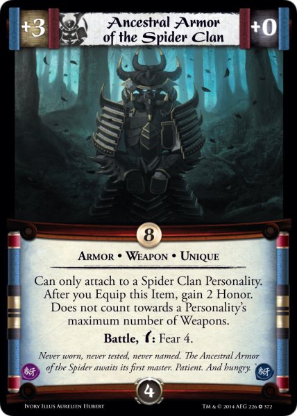 Ancestral Armor of the Spider Clan
