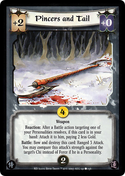 Pincers and Tail