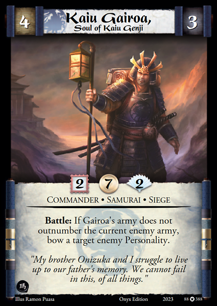 Kaiu Gairoa, Soul of Kaiu Genji