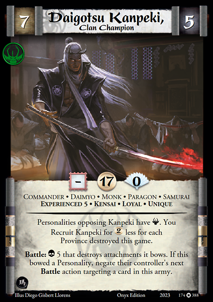 Daigotsu Kanpeki, Clan Champion