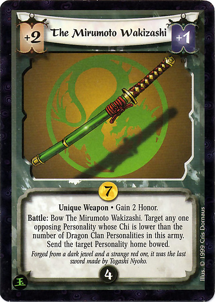 The Mirumoto Wakizashi
