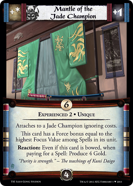 Mantle of the Jade Champion