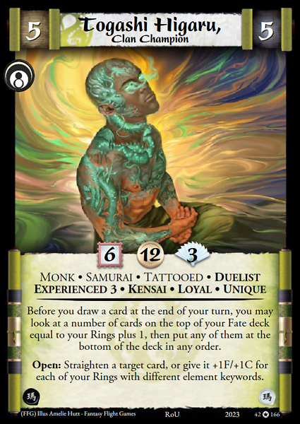 Togashi Higaru, Clan Champion