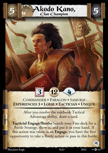 Akodo Kano, Clan Champion