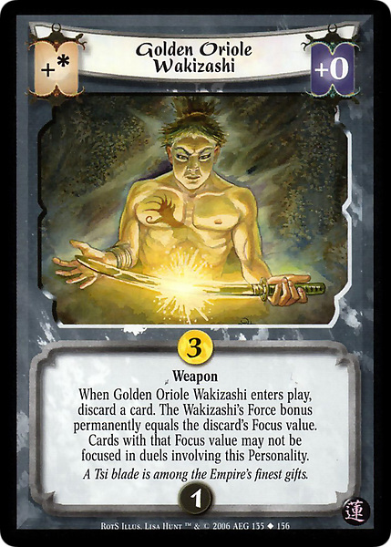 Golden Oriole Wakizashi