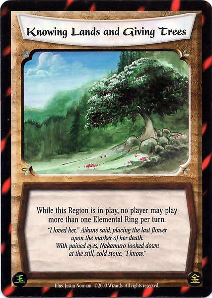 Knowing Lands and Giving Trees
