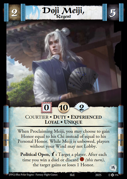 Doji Meiji, Regent