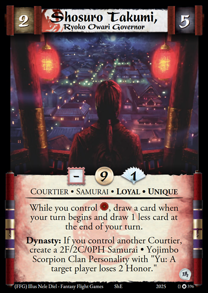 Shosuro Takumi, Ryoko Owari Governor