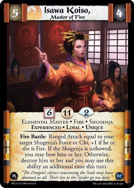 Isawa Koiso, Master of Fire