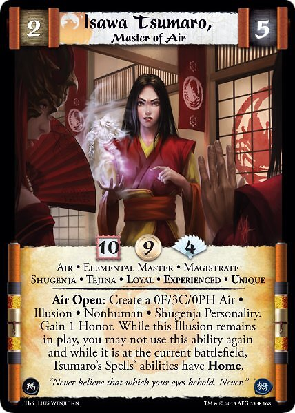 Isawa Tsumaro, Master of Air