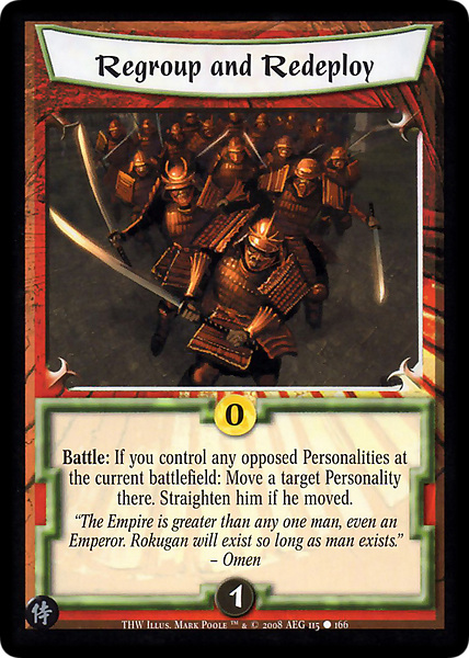 Regroup and Redeploy