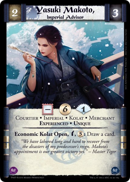 Yasuki Makoto, Imperial Advisor