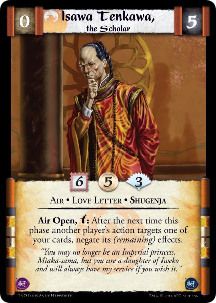 Isawa Tenkawa, the Scholar