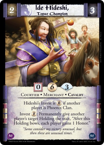 Ide Hideshi, Topaz Champion