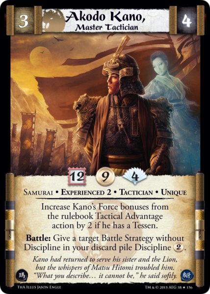 Akodo Kano, Master Tactician