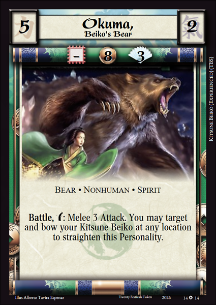Okuma, Beiko's Bear