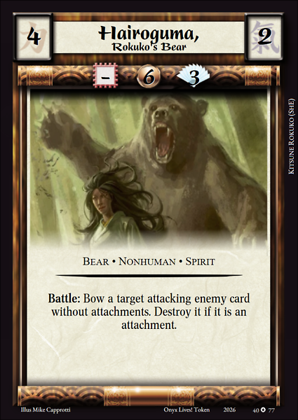 Hairoguma, Rokuko's Bear