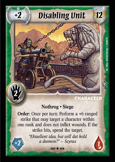 Disabling Unit