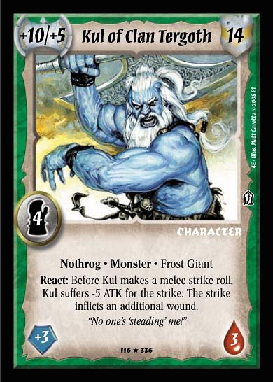 Kul of Clan Tergoth