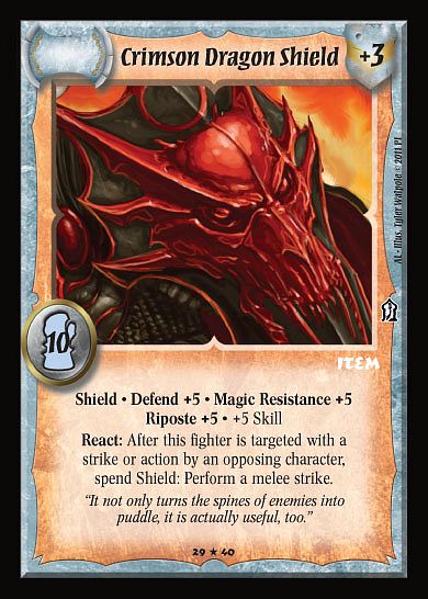 Crimson Dragon Shield