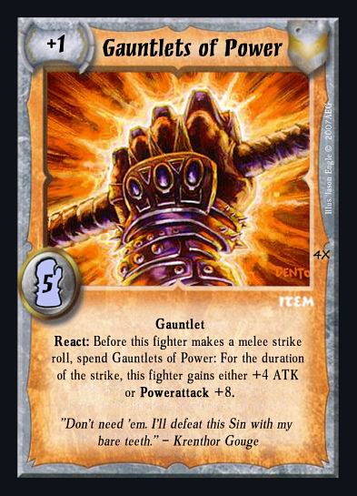Gauntlets of Power