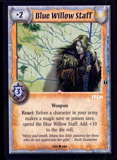 Blue Willow Staff