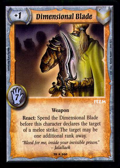 Dimensional Blade