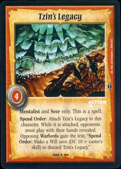 Tzin's Legacy
