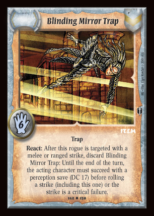 Blinding Mirror Trap