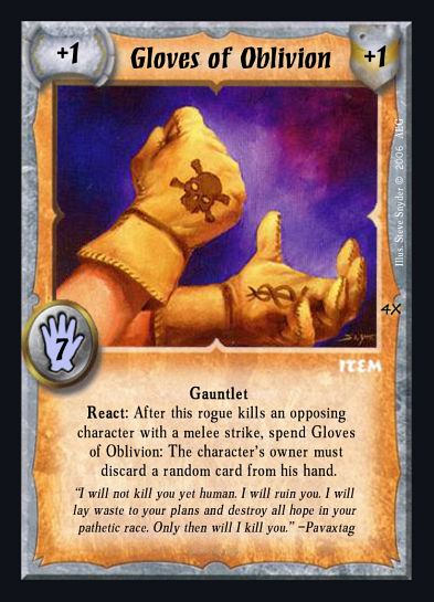 Gloves of Oblivion