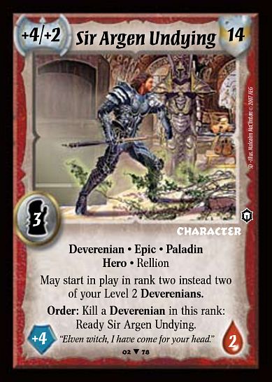 Sir Argen Undying