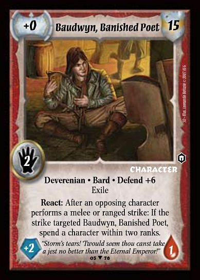 Baudwyn, Banished Poet