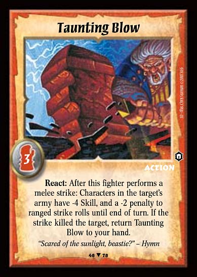 Taunting Blow